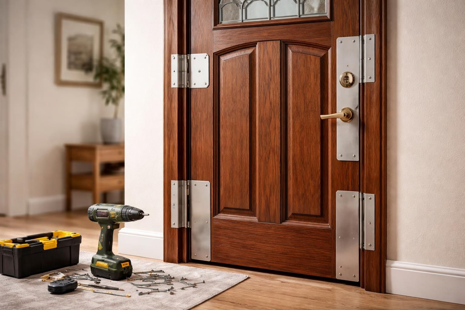 blinder une porte en bois : découvrez comment renforcer facilement la sécurité de votre porte sans changer son esthétique ni sa structure.
