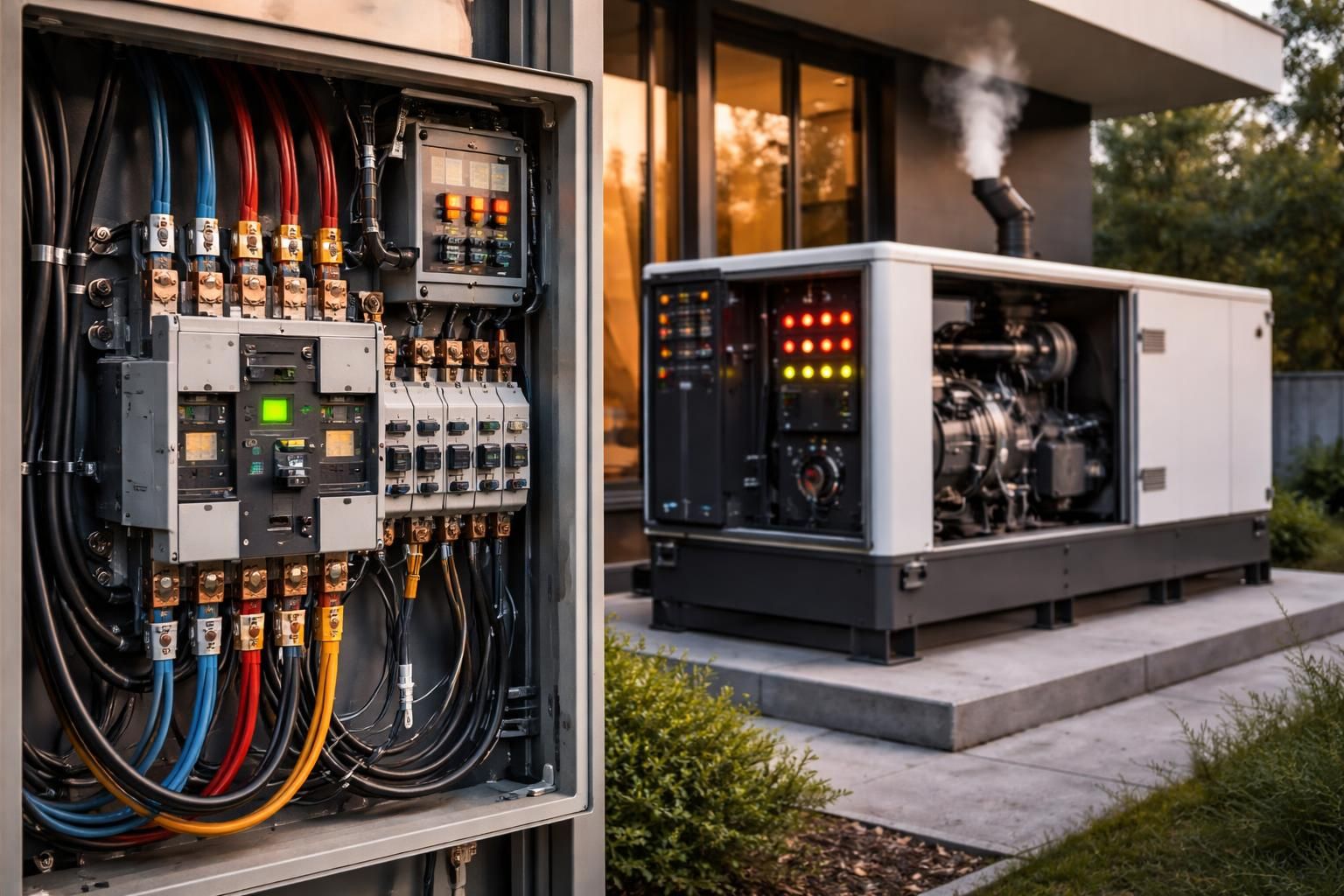 découvrez comment un groupe électrogène automatique avec inverseur de source assure une alimentation électrique continue en cas de coupure de courant.