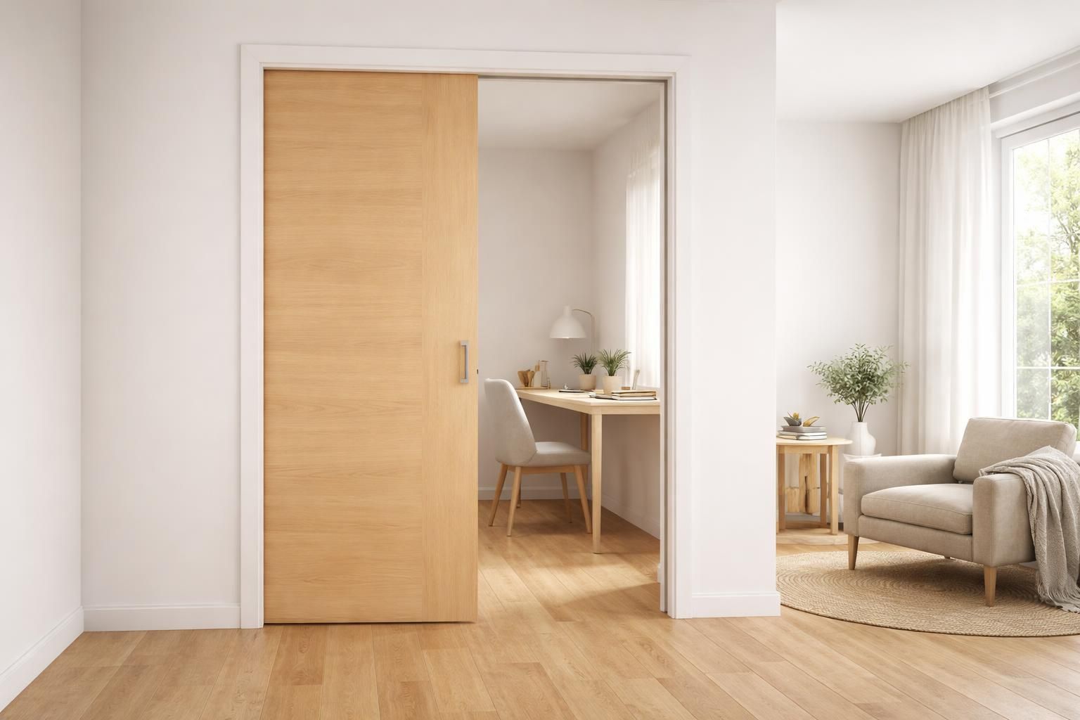 découvrez comment une porte à galandage peut remplacer votre porte battante et optimiser l'espace de votre intérieur en toute élégance.