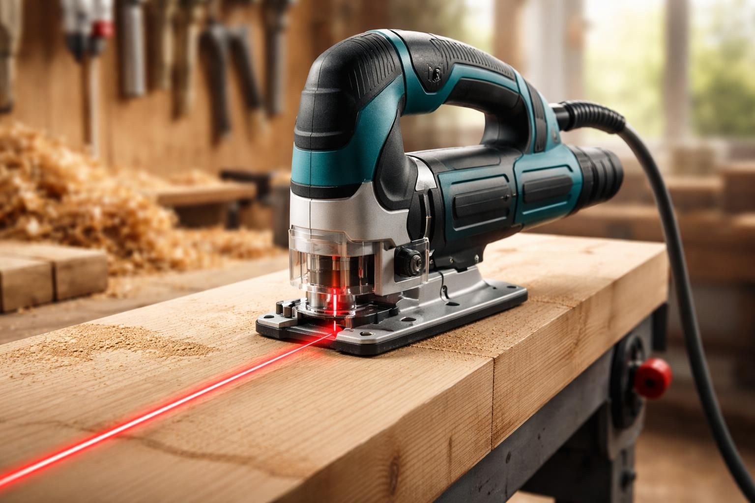 découvrez la scie sauteuse avec guide laser, l'accessoire indispensable pour réaliser des coupes ultra droites avec précision et facilité. parfaite pour tous vos projets de bricolage.