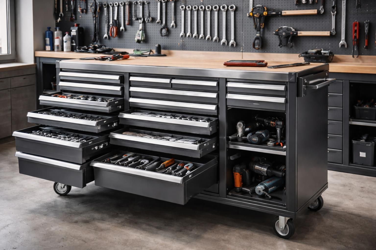 découvrez la servante d'atelier xl, l'outil professionnel idéal pour organiser efficacement tout votre outillage. gagnez en espace et en productivité avec ce modèle robuste et pratique.