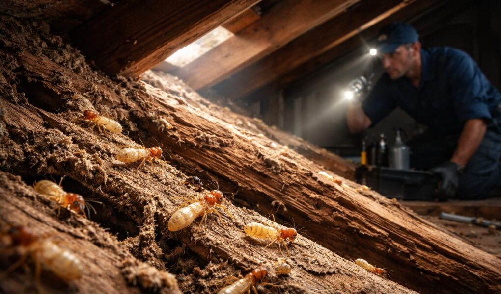 découvrez comment identifier rapidement la présence de termites sous votre toiture et les méthodes efficaces pour traiter une infestation grave afin de protéger votre maison.