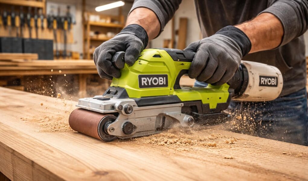 découvrez notre test complet de la ponceuse à bandes ryobi, alliant puissance et efficacité pour vos grands décapages et projets de ponçage intensifs.