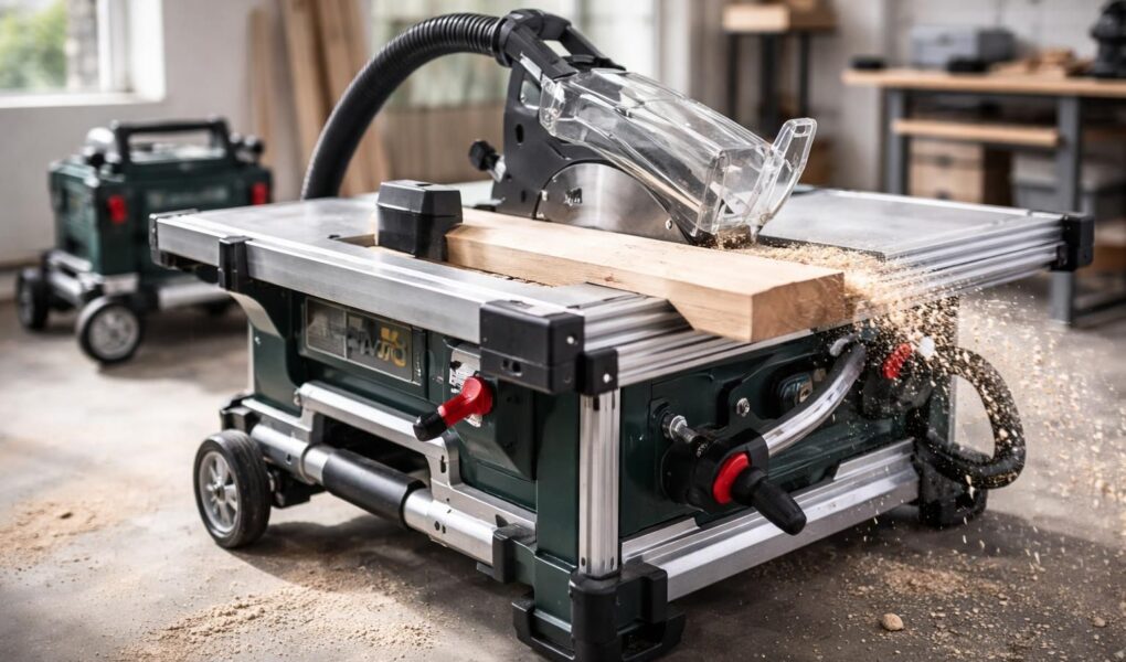 découvrez notre test complet de la scie sur table metabo ts 254, alliant performance exceptionnelle et mobilité extrême pour vos travaux de précision.