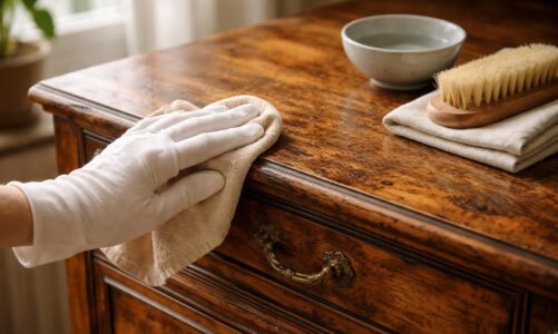 Comment bien nettoyer un meuble en bois ancien ?