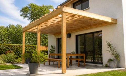 Entretien facile : conseils pour votre pergola bois adossée