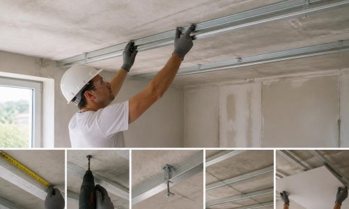 Rail de plafond Placo : installation étape par étape